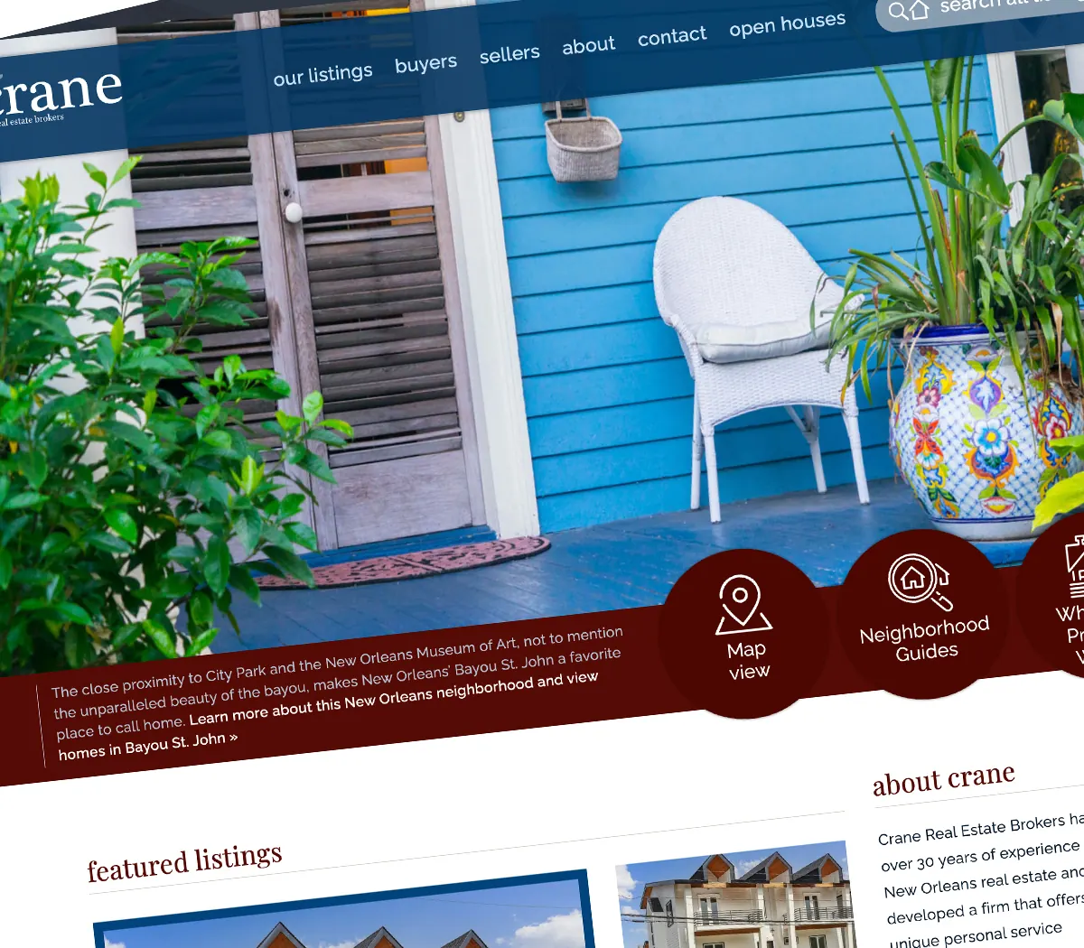 Charleston real estate website design