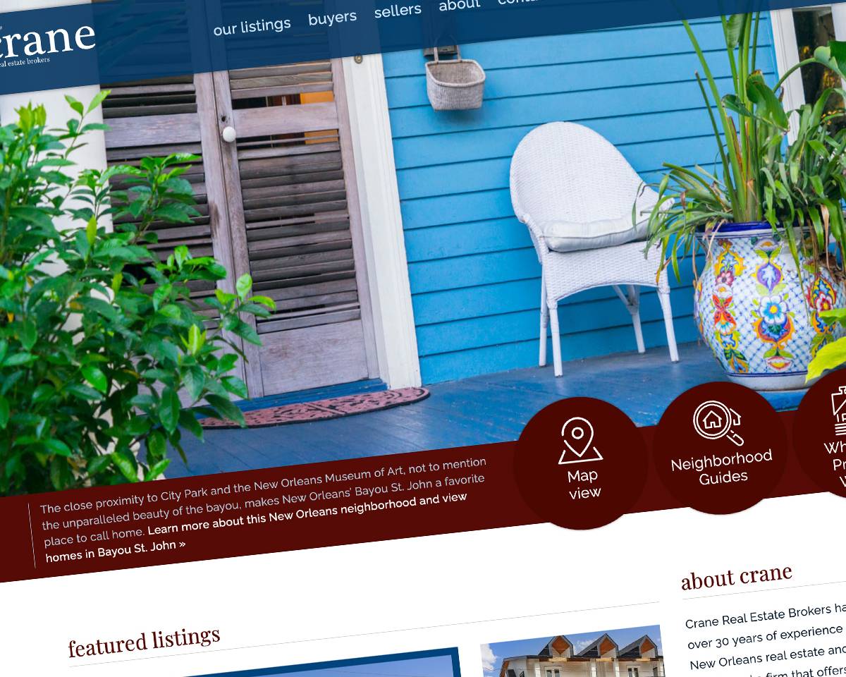 Charleston real estate website design