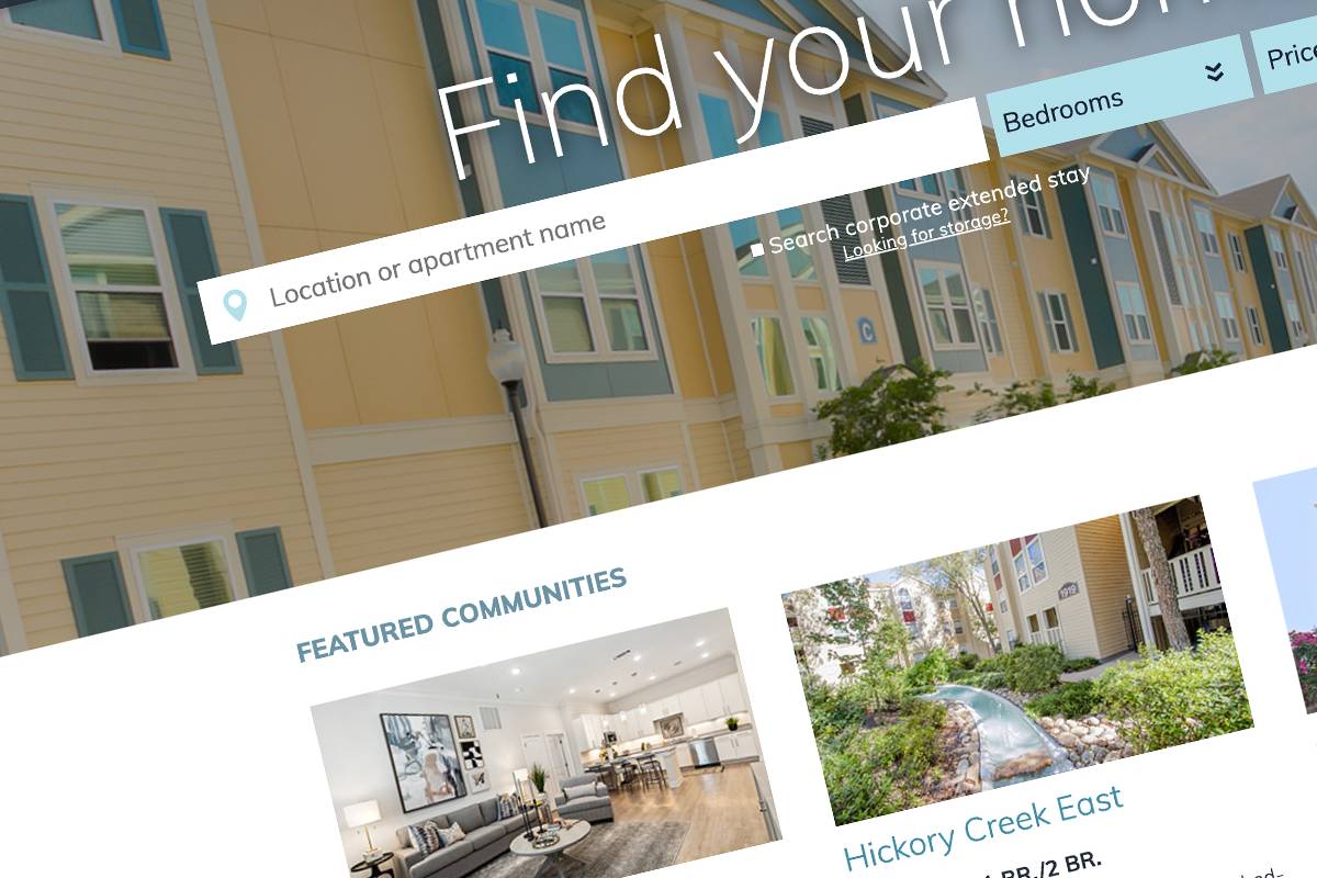 Charleston property management website design