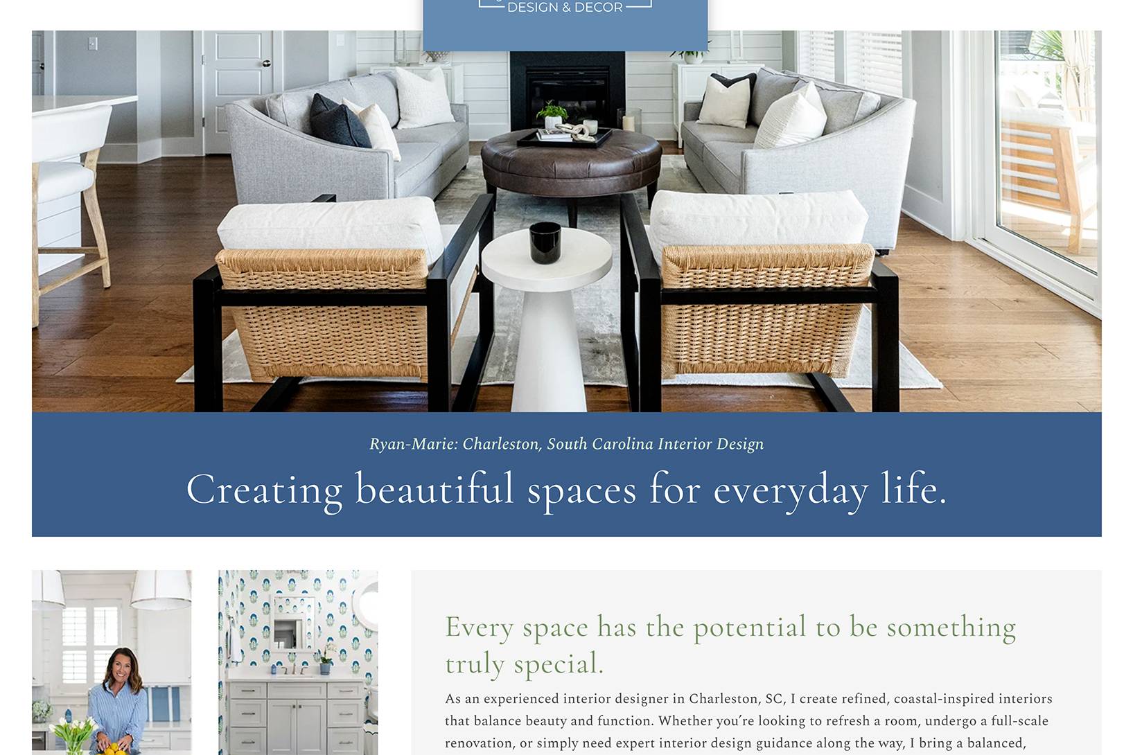 Ryan-Marie Design & Decor Website